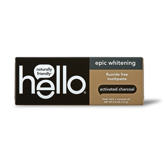 Colgate-palmolive Hello Activated Charcoal Whitening Fluoride Free Toothpaste 2 - 6 - 4 Ounce