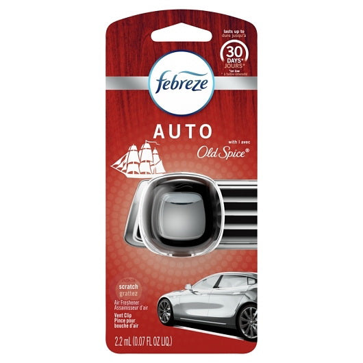 P&g Retail Febreze Air Freshener Car Old Spice 8 - 0.07 Fo - 0.07 Fluid Ounce - 8 Per Case