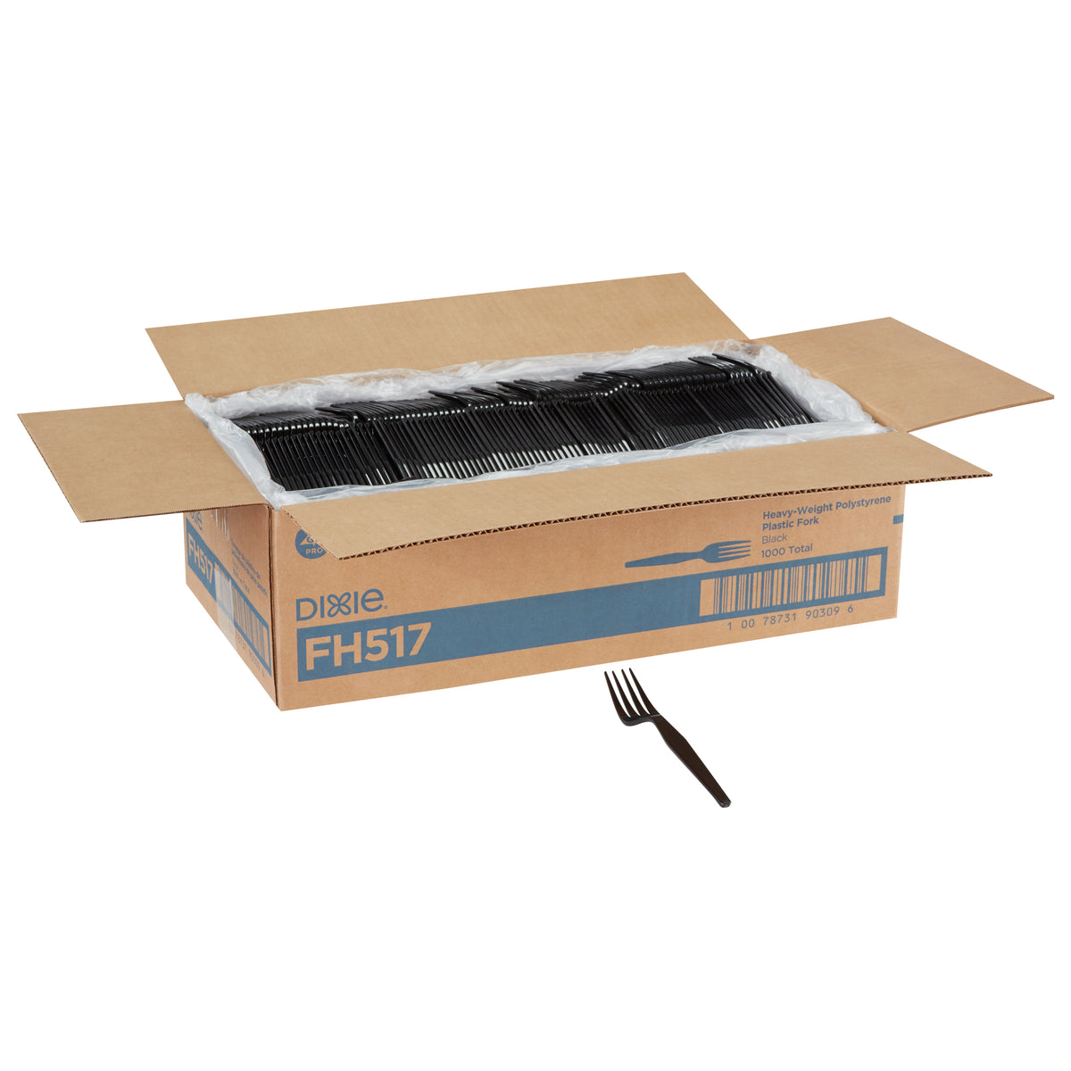 Dixie Products Dixie(r) Heavy-weight Polystyrene Disposableplastic Forks By Gp Pro (georgia-pacific) Black 1 000 - 1000 Count - 1 Per Case