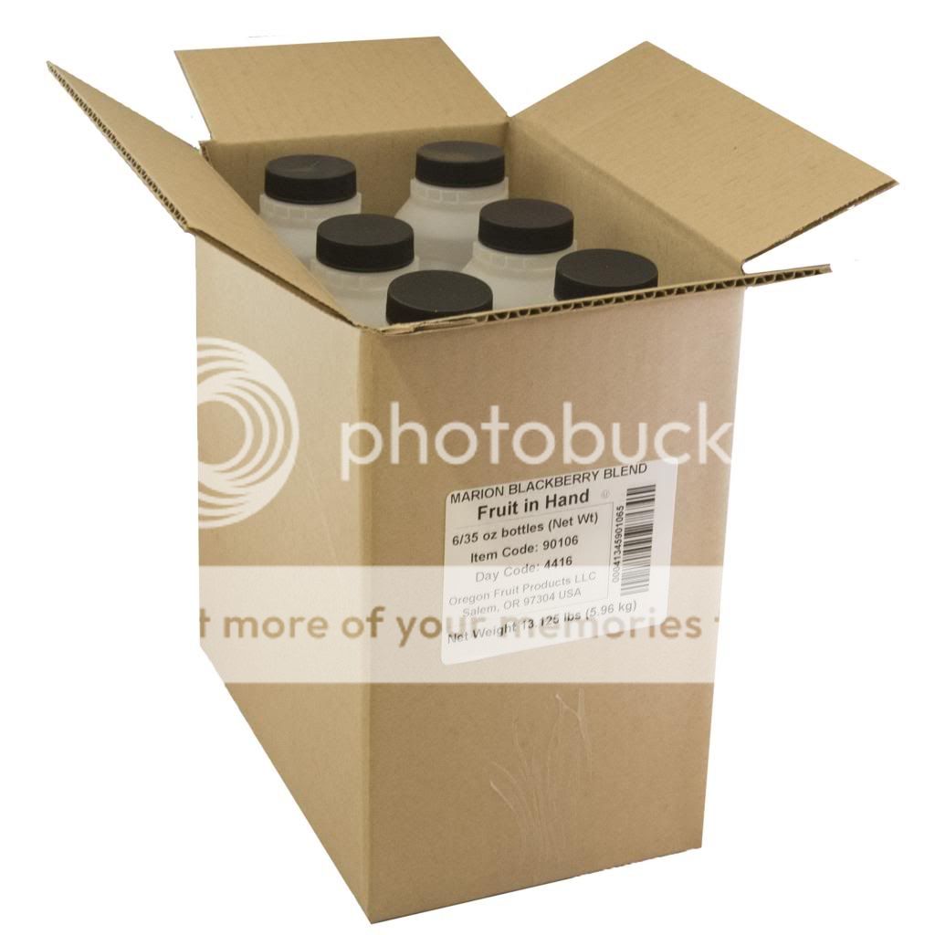 Marion Blackberry Diced Puree Original 35 Ounce Size - 6 Per Case
