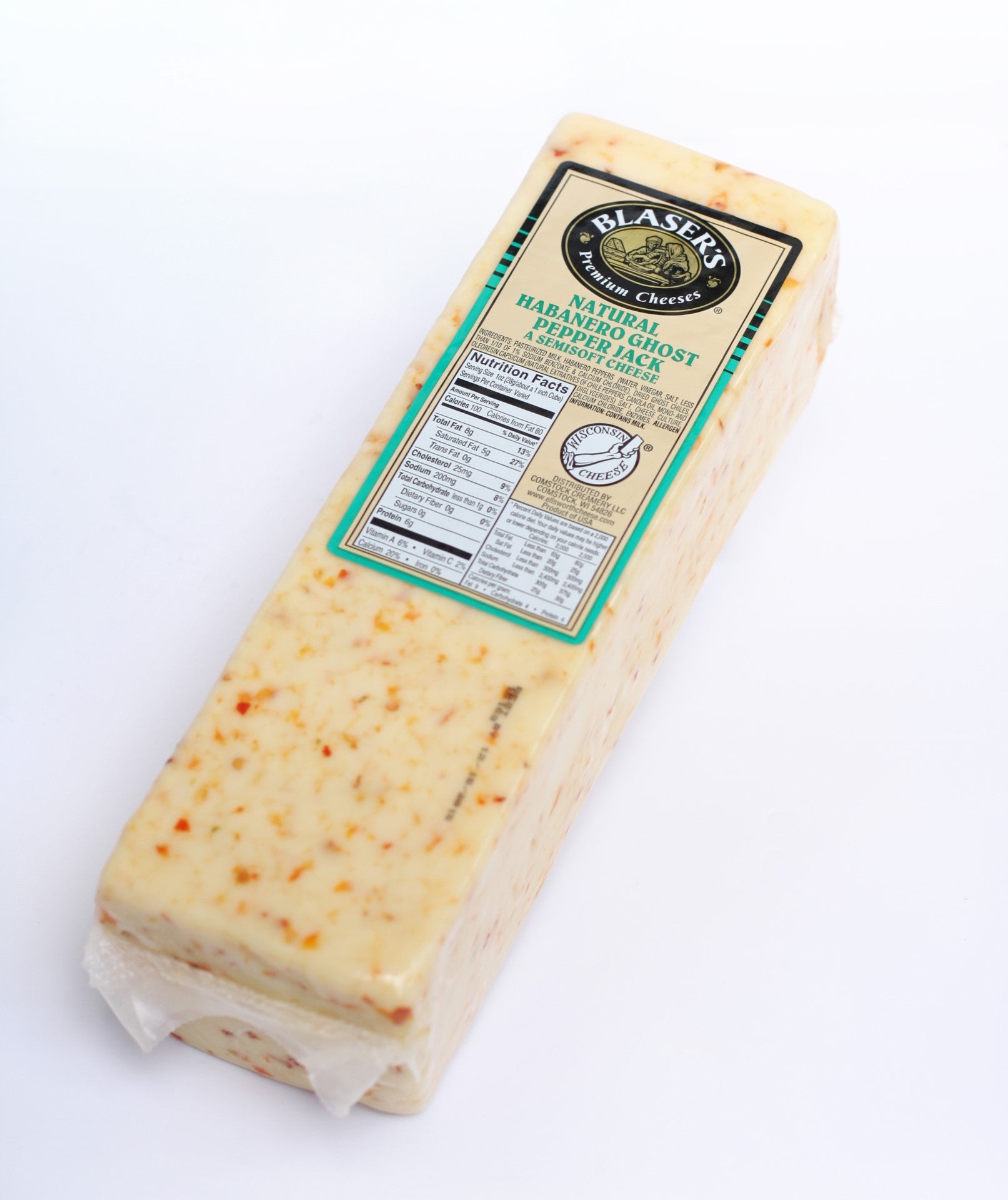 Ellsworth Creamery Habanero Ghost Pepper Monterey Jack Cheese 1 Piece - 2 Per Case