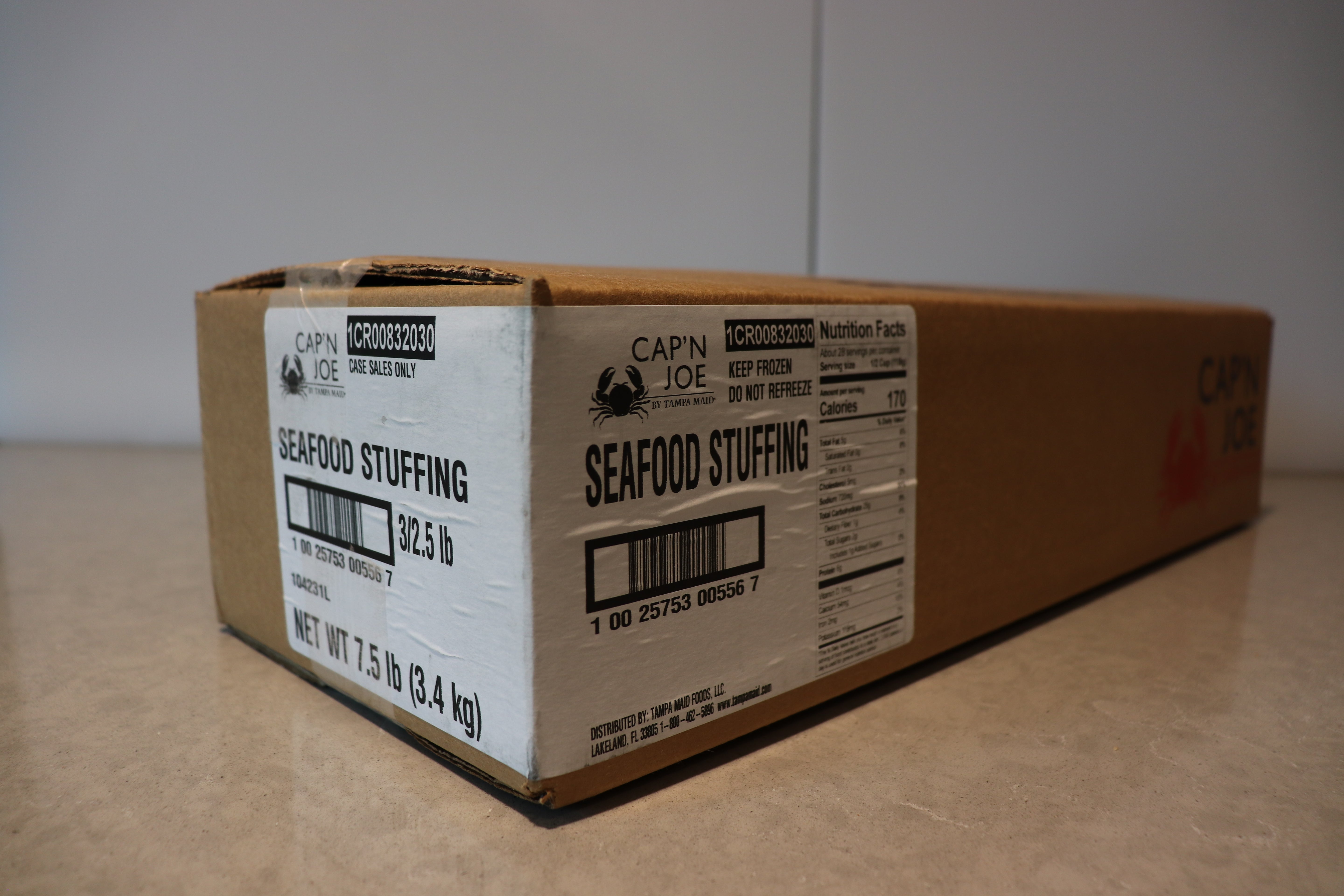 Seafood Stuffing In Tubs 2.5 Pound Each - 3 Per Case