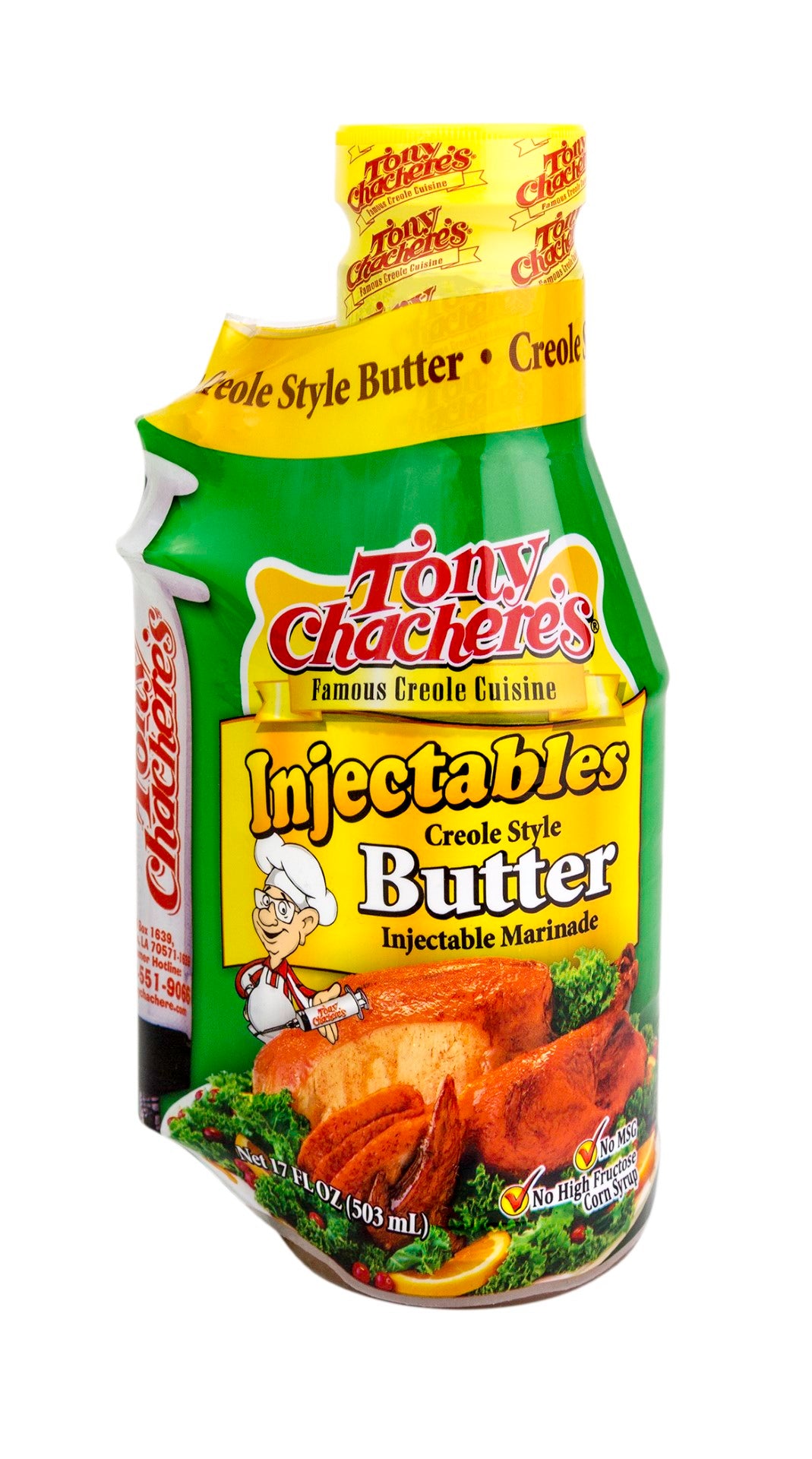 Tony Chachere's Creole Butter Injectable Marinade17 Ounce Size - 6 Per Case
