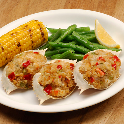 Cap'n Joe Stuffed Crab Shells Tray Packed 2 Ounce Size - 72 Per Case
