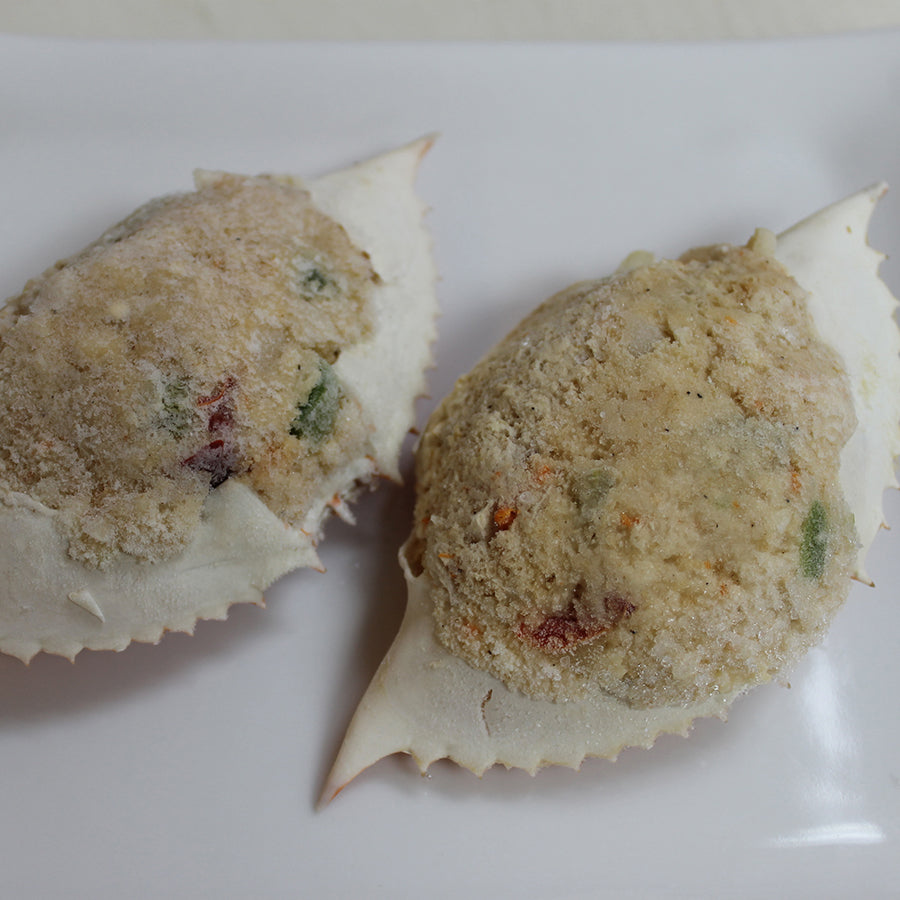 Cap'n Joe Stuffed Crab Shells Tray Packed 2 Ounce Size - 72 Per Case