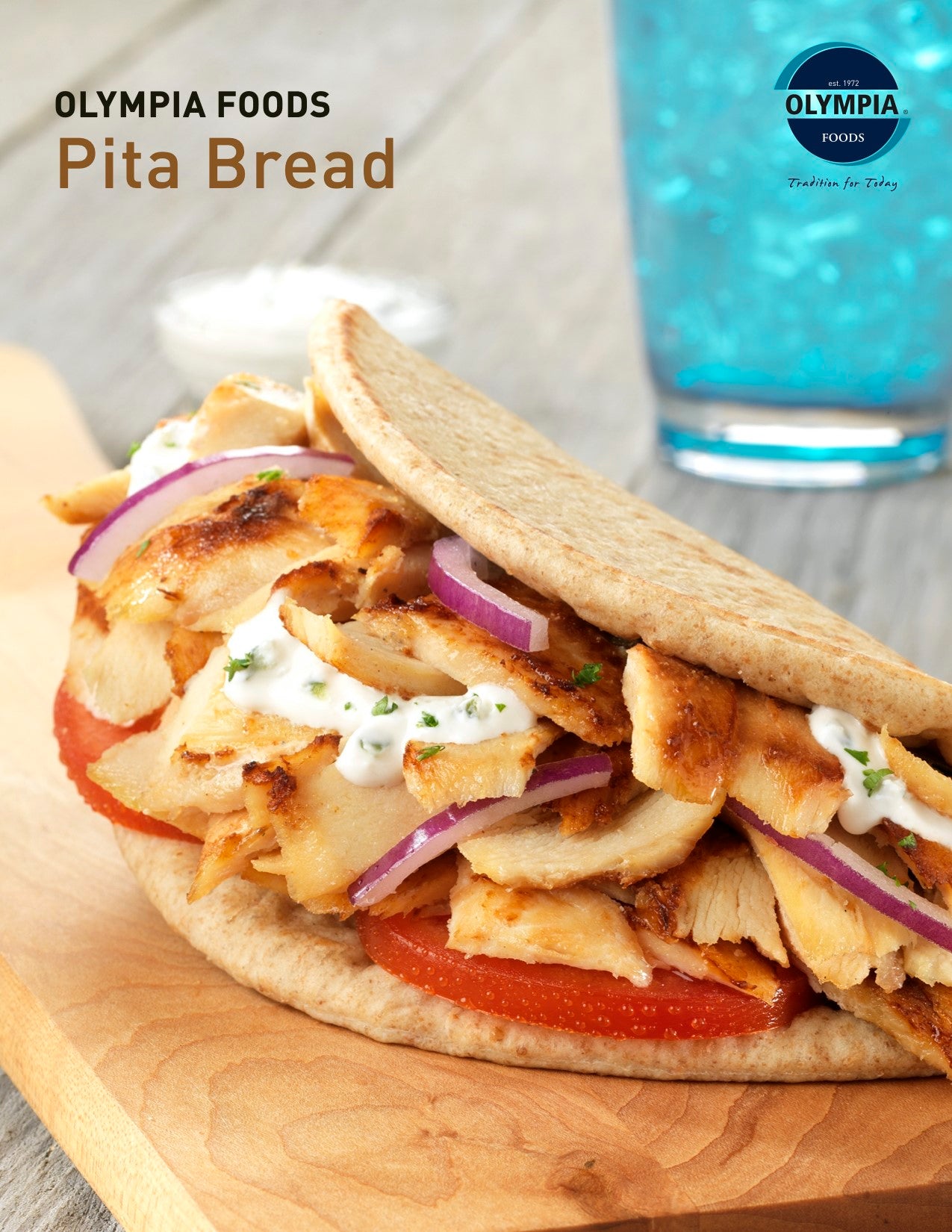 Olympia Foods Seven Inch Original Greek Pita 3 Ounce Size - 120 Per Case