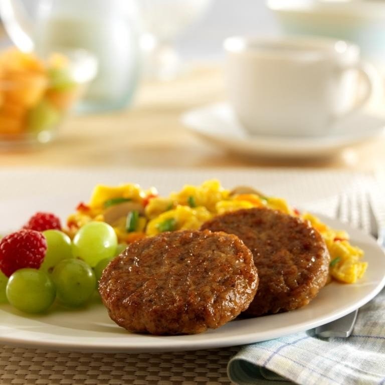 Pork Sausage Patties Mild Fully Cooked Glutenfree 1.5 Ounce Size - 1 Per Case