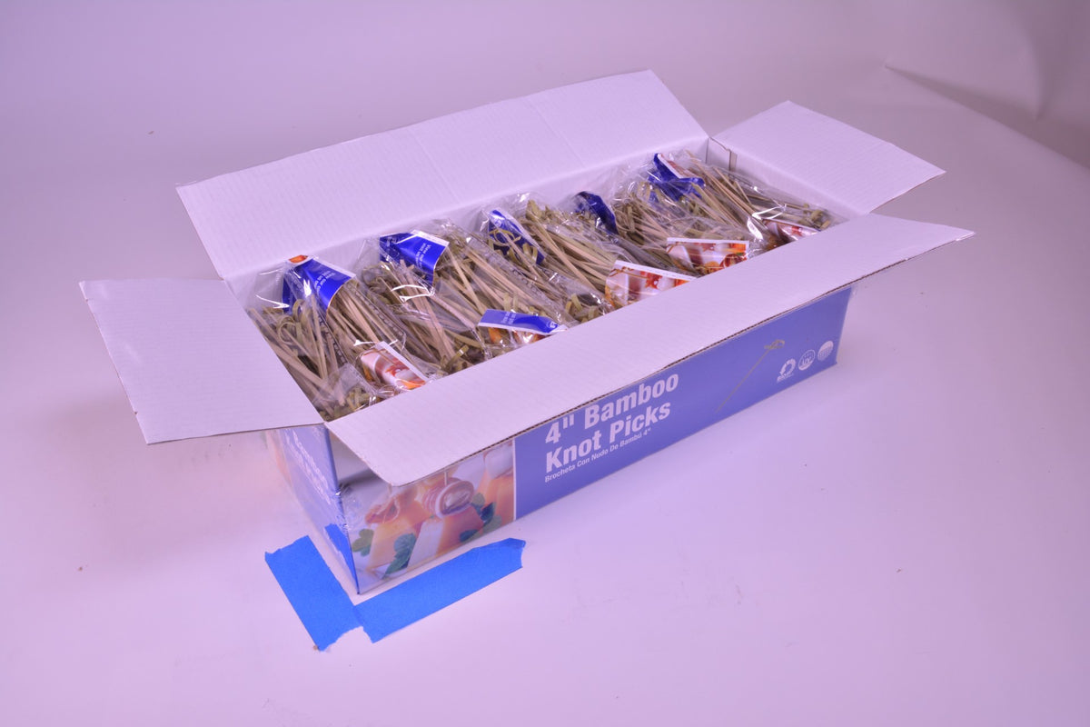Amercare Royal 4" Bamboo Knot Pick Pkd 10/100 - 10 Per Case