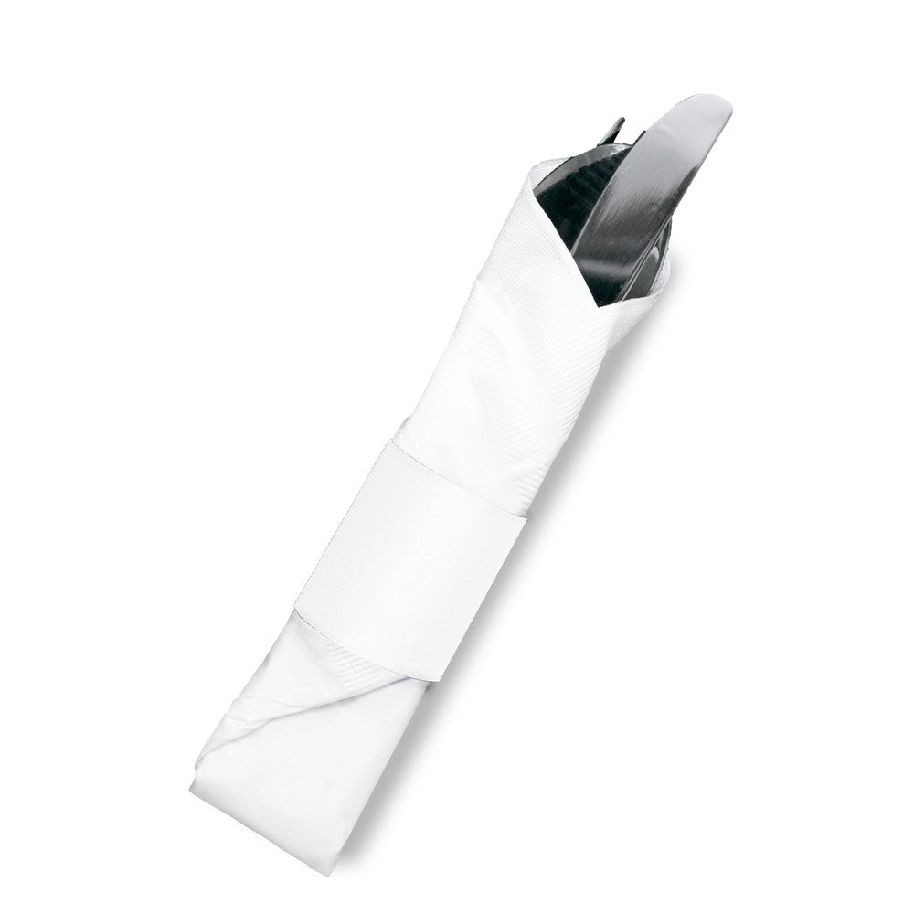 White Napkin Bands Pkd 8/2500
