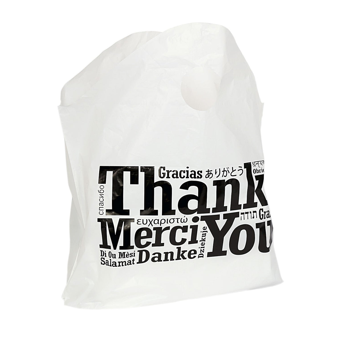Amercare Royal Multilingual Wave Top 19" X 18" X 9.5" Handled Bag 1 Mil - 1 Per Case