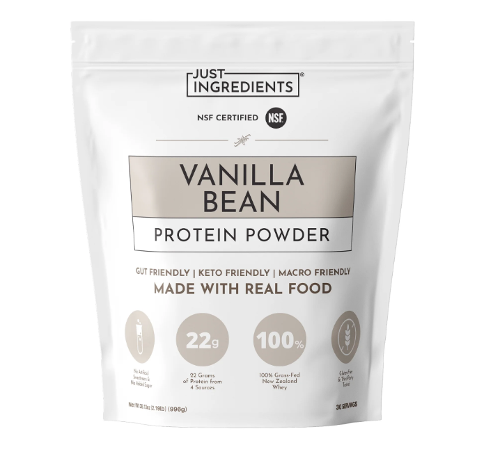 Just Ingredients - Protein Powder Vanilla Bean - EA of 1-1.45 LB