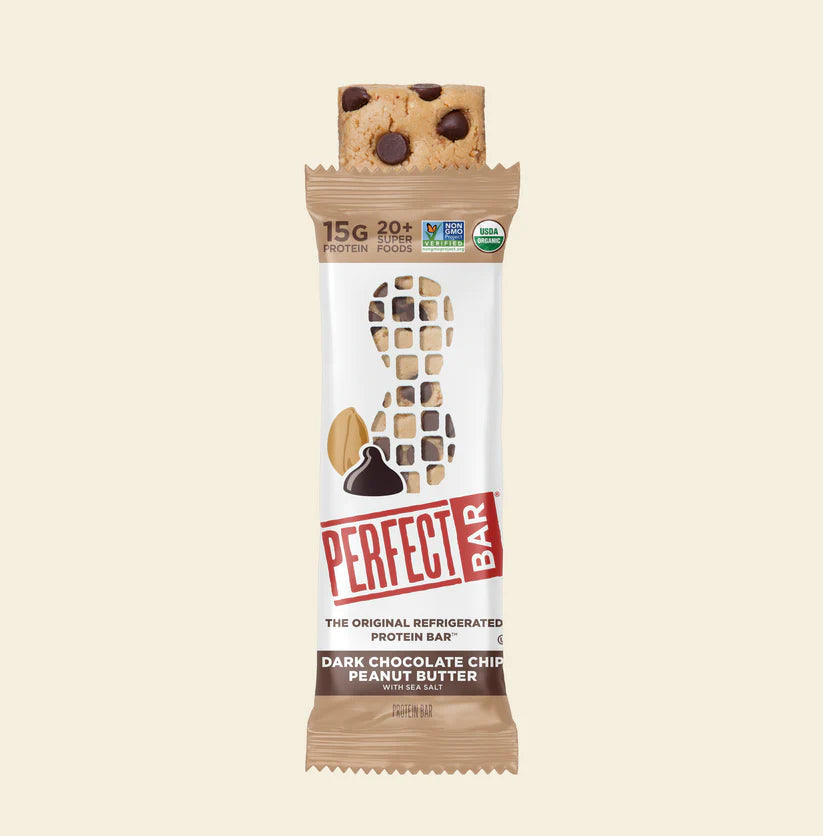 Perfect Bar Dark Chocolate Chip Peanut Butter Master 2.3 Ounce Size - 16 Per Case