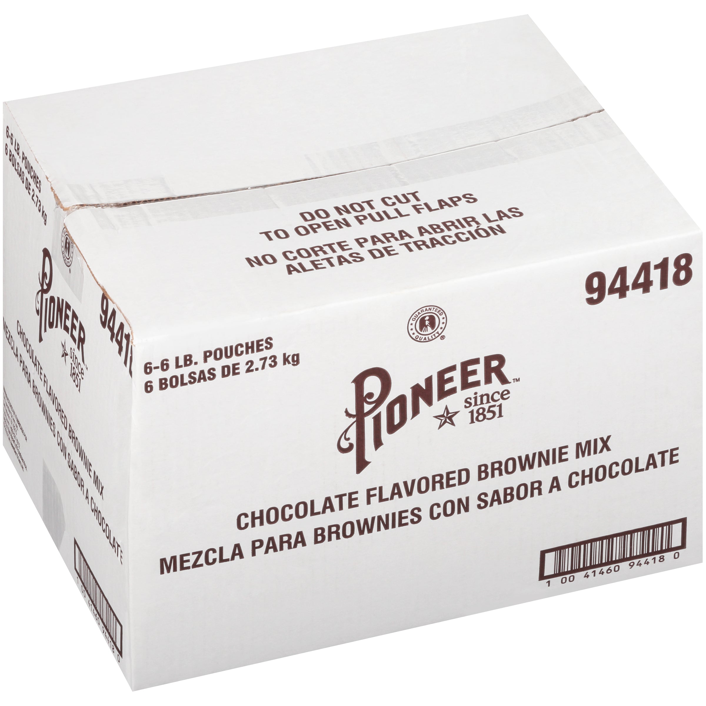 Pioneer Chocolate Flavored Brownie Mix 6 Pound Each - 6 Per Case