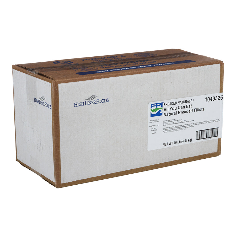 ( Kg) Crunchy Raw Breaded Flounderfillets 10 Pound Each - 1 Per Case