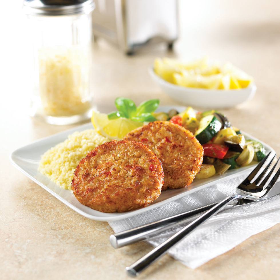 Mrs Friday's Oven Ready Seafood Crabcakes Unbreaded 2.5 Pound Packs - 4 Per Case