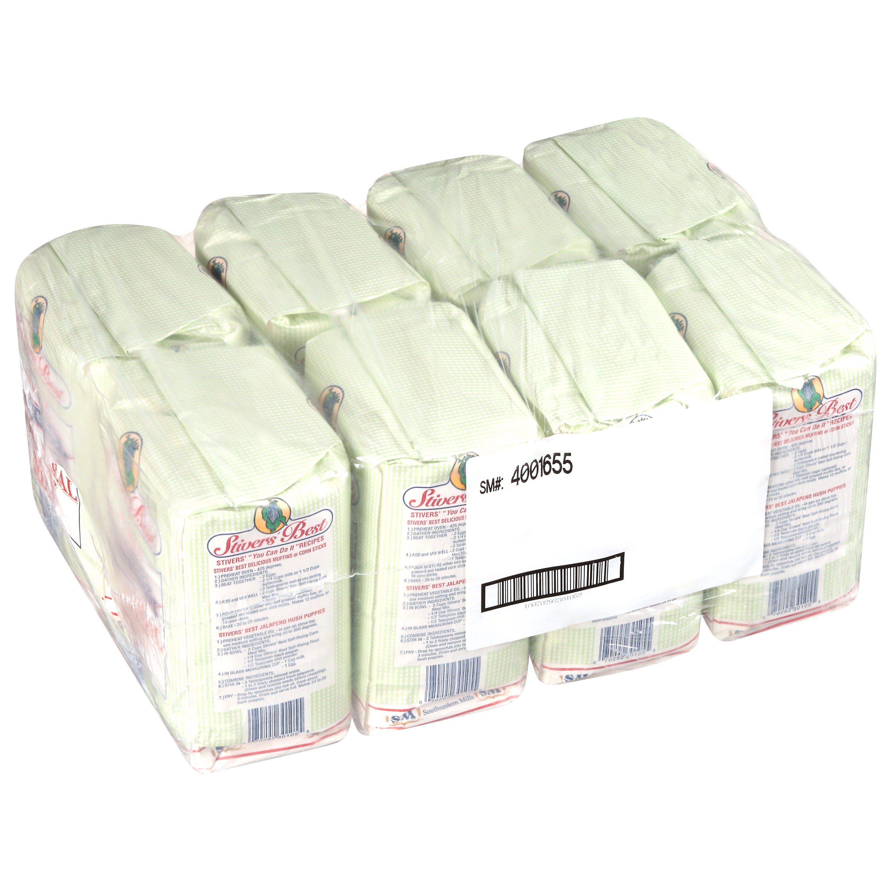 Stiver's Best Self Rising White Mix Corn Meal 5 Pound Each - 8 Per Case