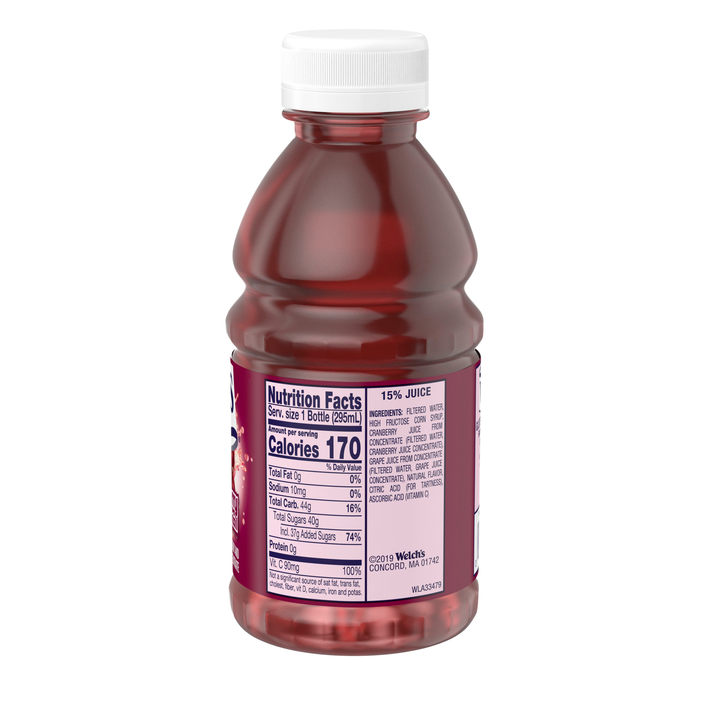 Welch's Fl Juice Cocktail Cranberry 10 Fluid Ounce - 24 Per Case