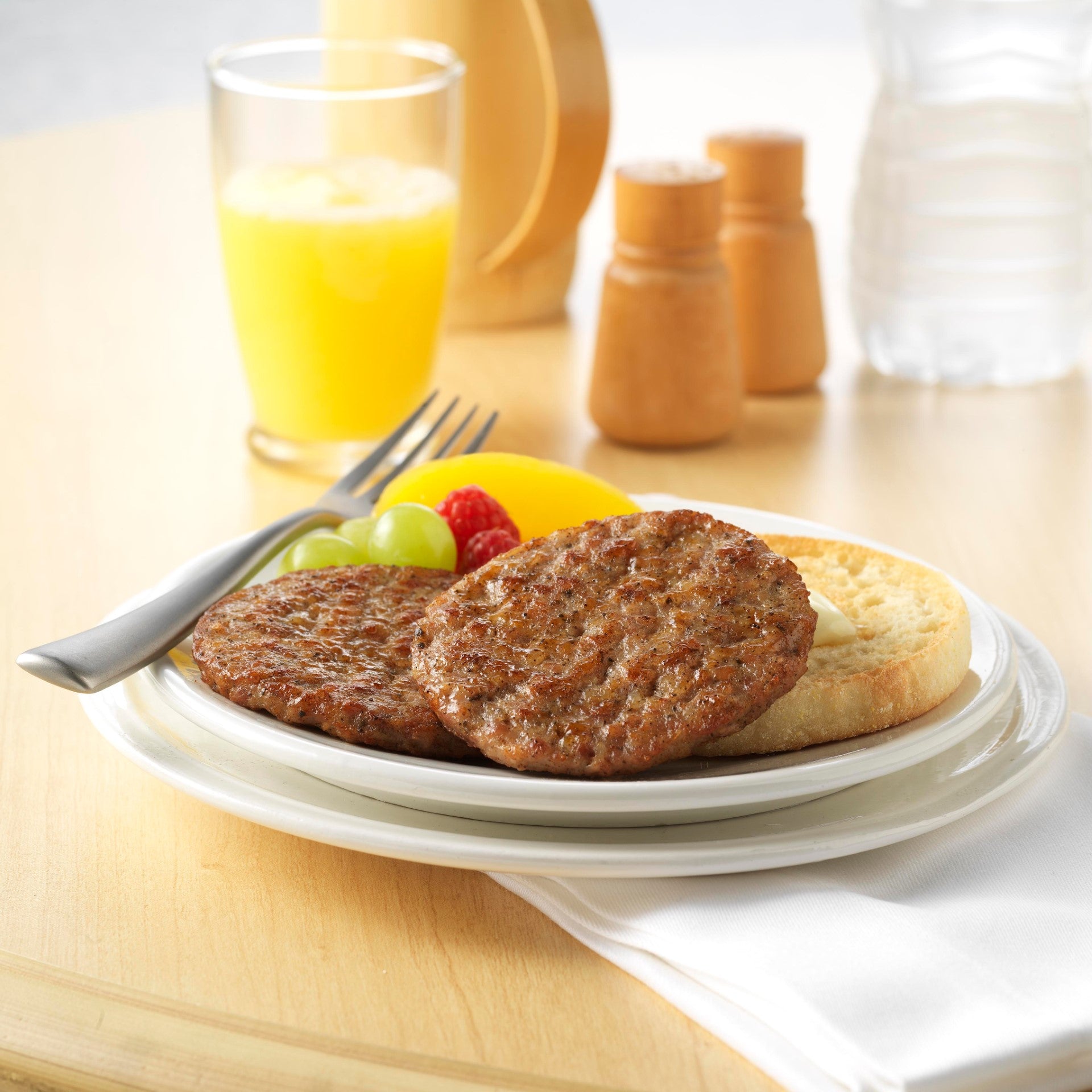 Pork Sausage Patties Mild Fully Cooked Glutenfree 2 Ounce Size - 1 Per Case