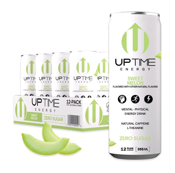 Uptime Energy - Energy Drink Sweet Summer Melon Sugar Free - Case of 12-12 Fluid Ounce