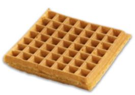 Krusteaz Belgian Whole Grain Waffles 2.3990 Ounce Size - 8 Per Case
