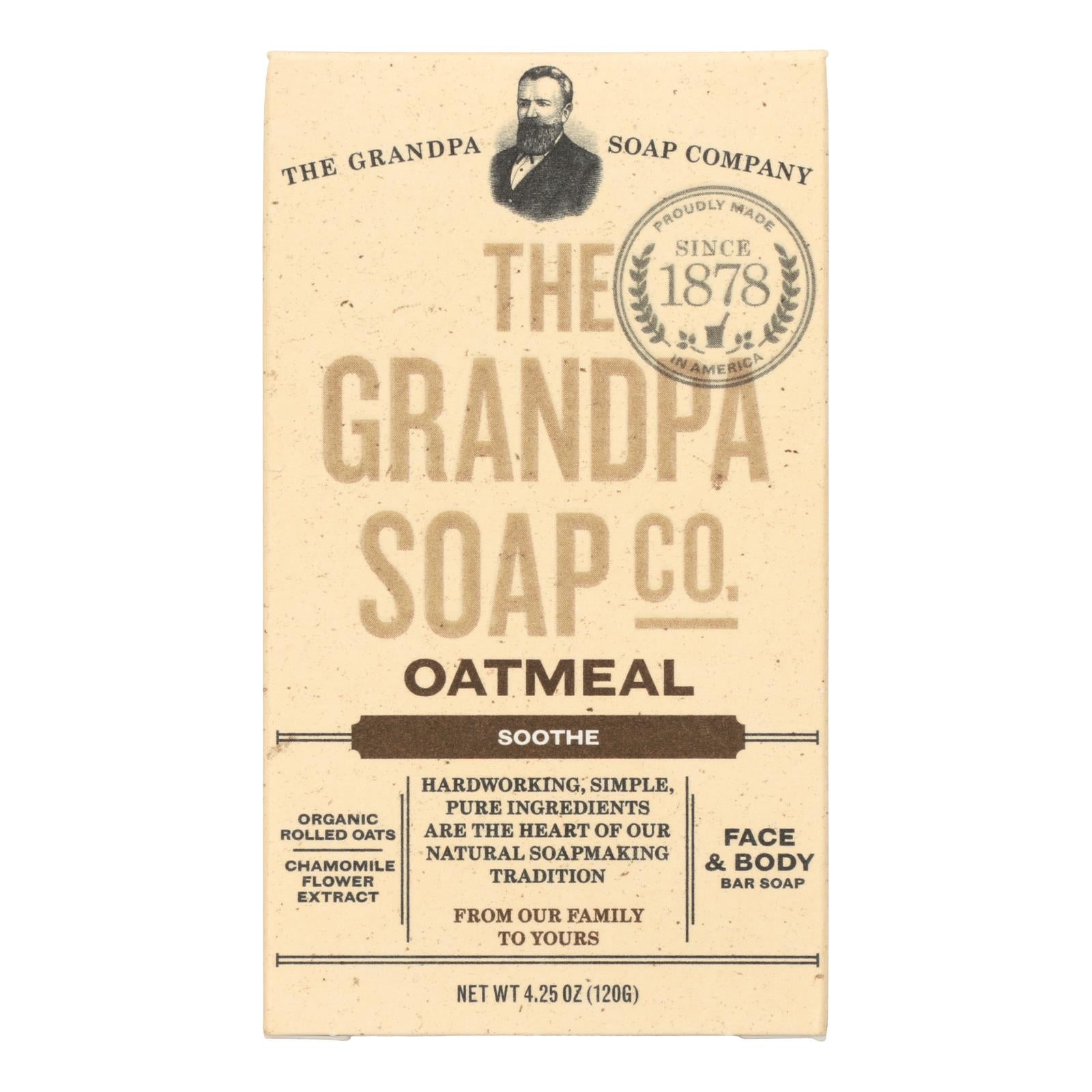 Grandpa Soap Bar Soap - Oatmeal - 4.25 Ounce