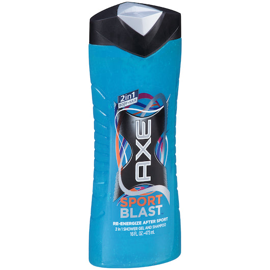 Axe Body Wash Sport Blast 16 Fluid Ounce - 4 Per Case.