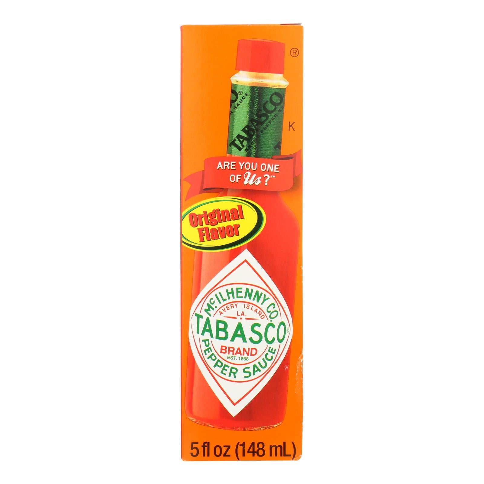 Tabasco Traditional Pepper Sauce Can - Case of 12 - 5 Fluid Ounce