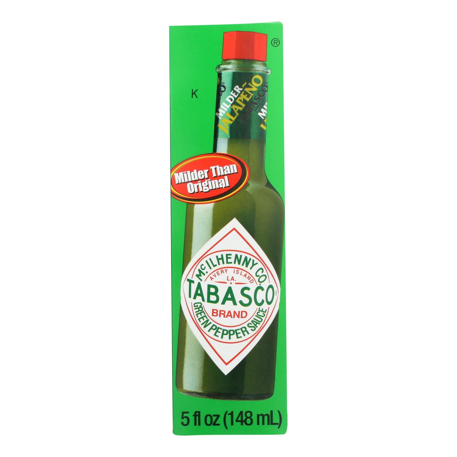 Mcilhenny Co. Tabasco Brand Green Pepper Sauce - Case of 12 - 5 Ounce
