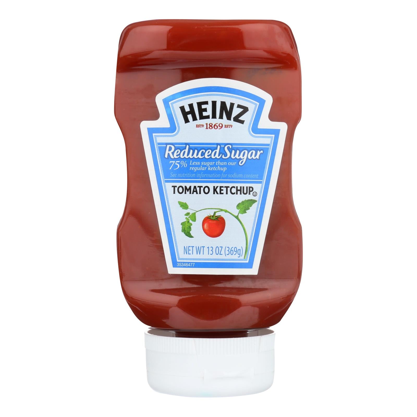 Heinz Ketchup, Reduced Sugar - Case of 6 - 13 Ounce