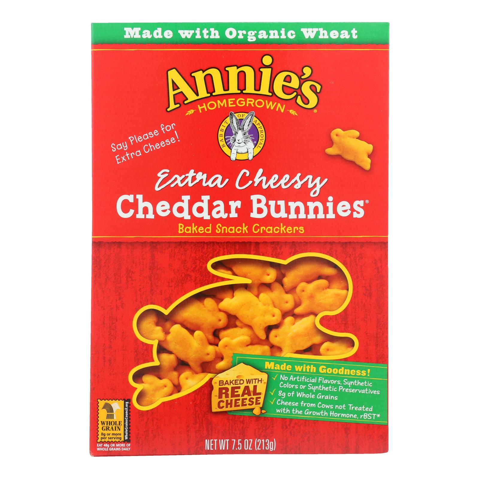 Annie's Homegrown - Chddr Bnnies X-cheese - Case of 12-7.5 Ounce.
