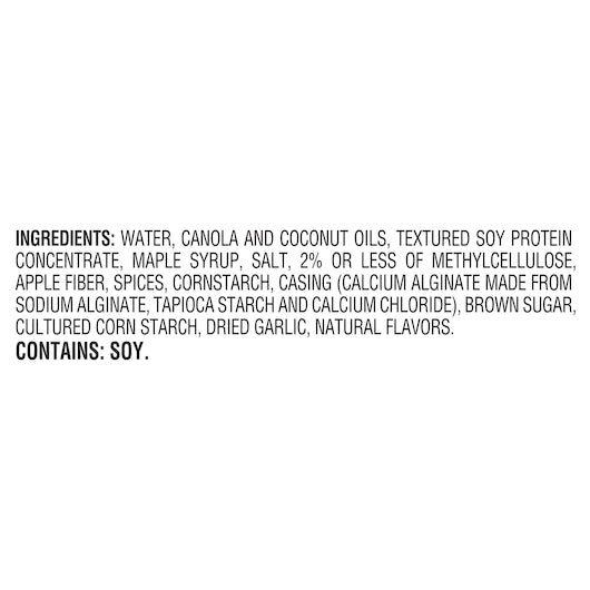 Sweet Earth Breakfast Sausage Links Plant Based Protein Pouch 9 Pound Each - 1 Per Case.