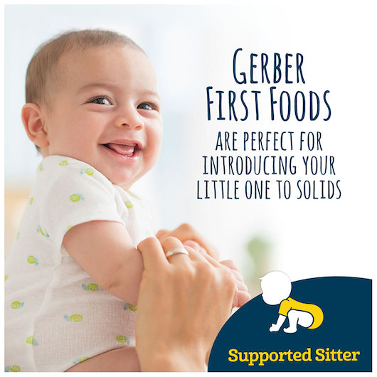 (2 Pack of 2 Oz) Gerber 1st Foods Apple Baby Food 4 Ounce Size - 8 Per Case.