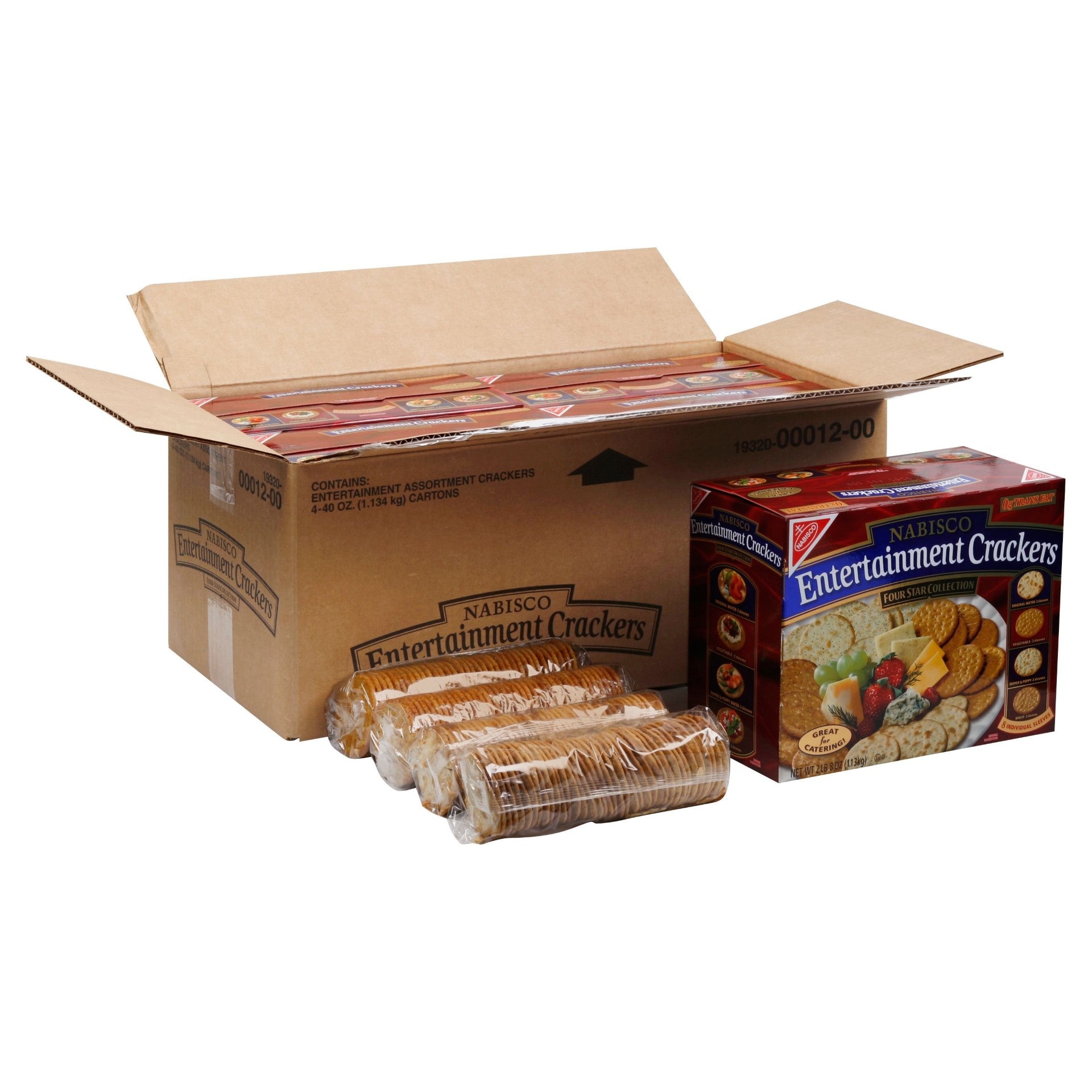 Entertainment Crackers Assorted Z 40 Ounce Size - 4 Per Case.