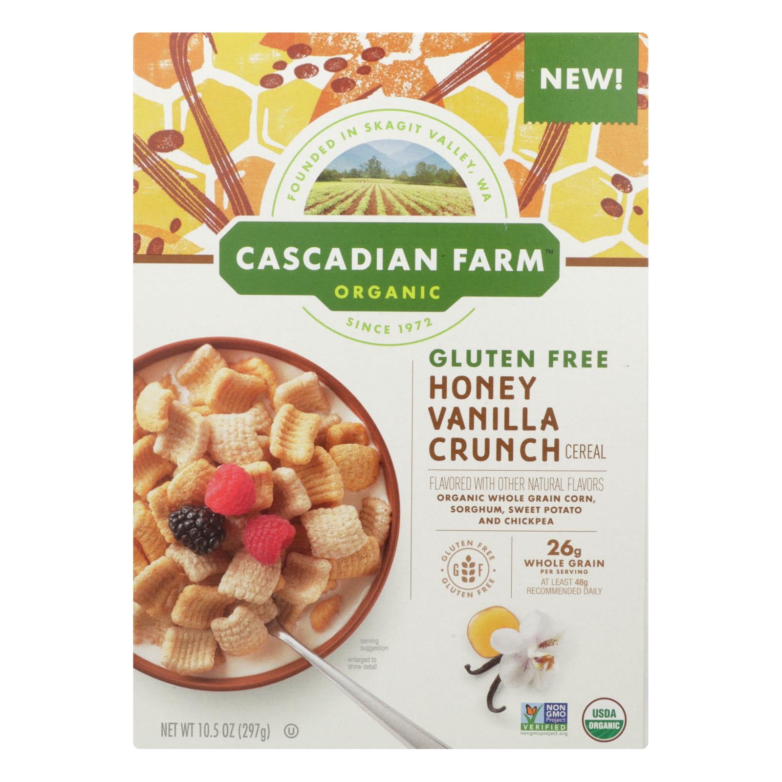 Cascadian Farm - Cereal Hny Vanilla Crunch - Case of 12 - 10.5 Ounce