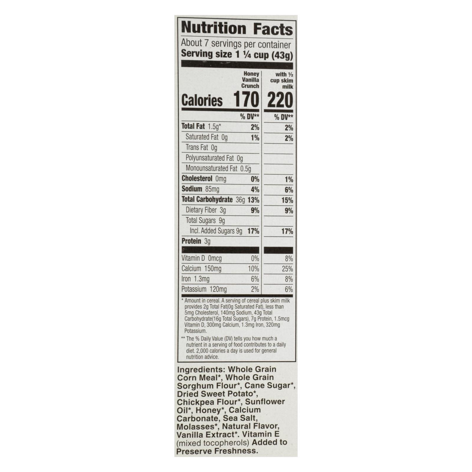 Cascadian Farm - Cereal Hny Vanilla Crunch - Case of 12 - 10.5 Ounce