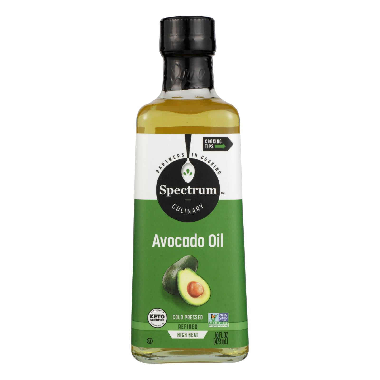 Spectrum Naturals - Avocado Oil Rfnd Cld Prsd - Case of 6 - 16 Fluid Ounce