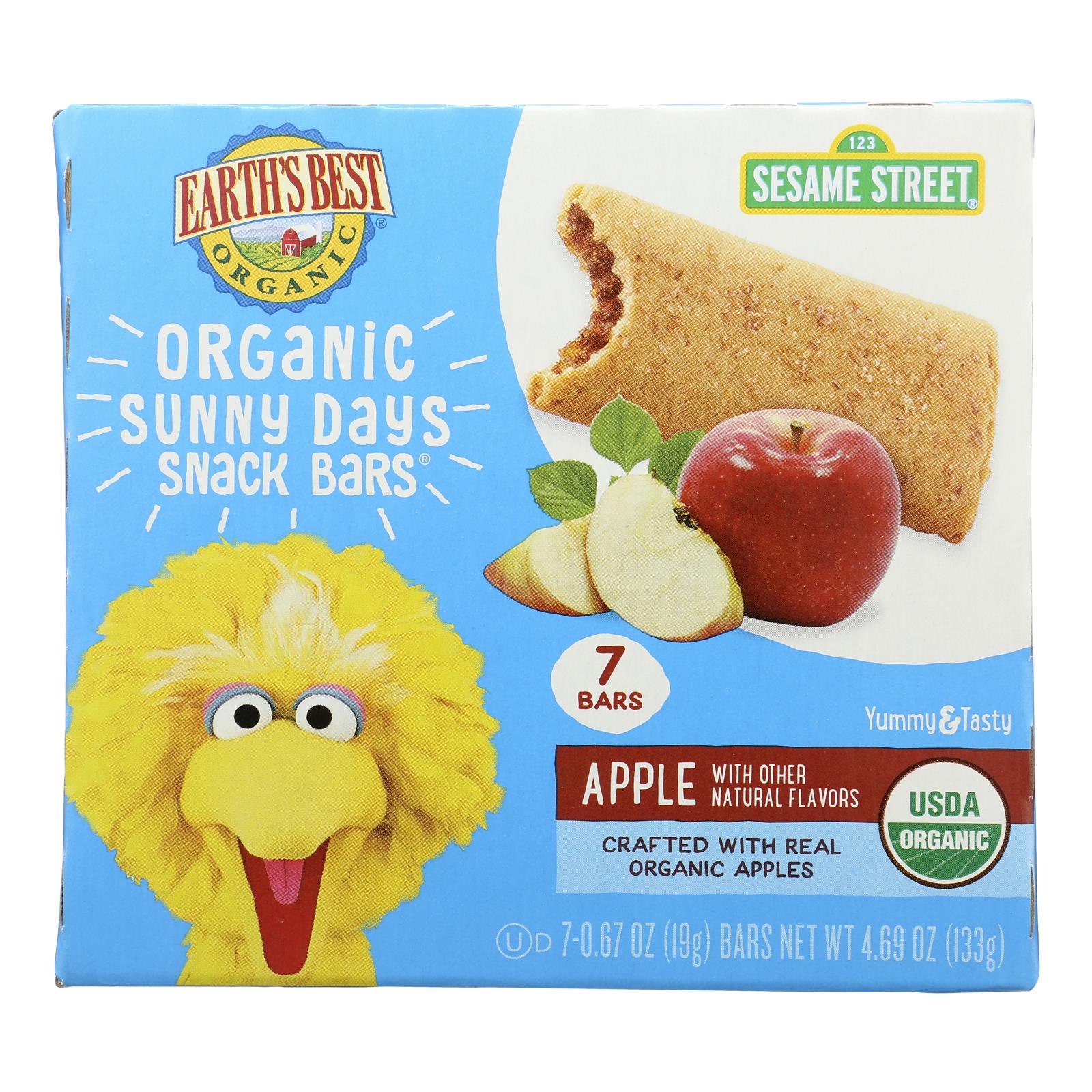 Earth's Best - Bars Sunny Days Apple - Case of 6-4.69 Ounce