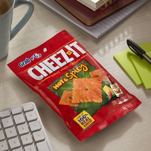 Kellogg's Cheez-It Hot & Spicy Snack Crackers, 3 Ounces - 36 Per Case.