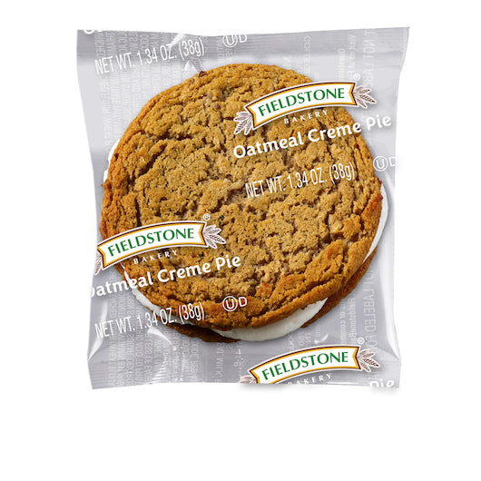 Fieldstone Bakery Oatmeal Creme Pie 1 Each - 192 Per Case.