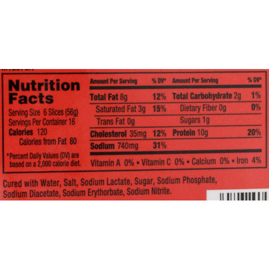 Margherita Sliced Capicola 2 Pound Each - 5 Per Case.