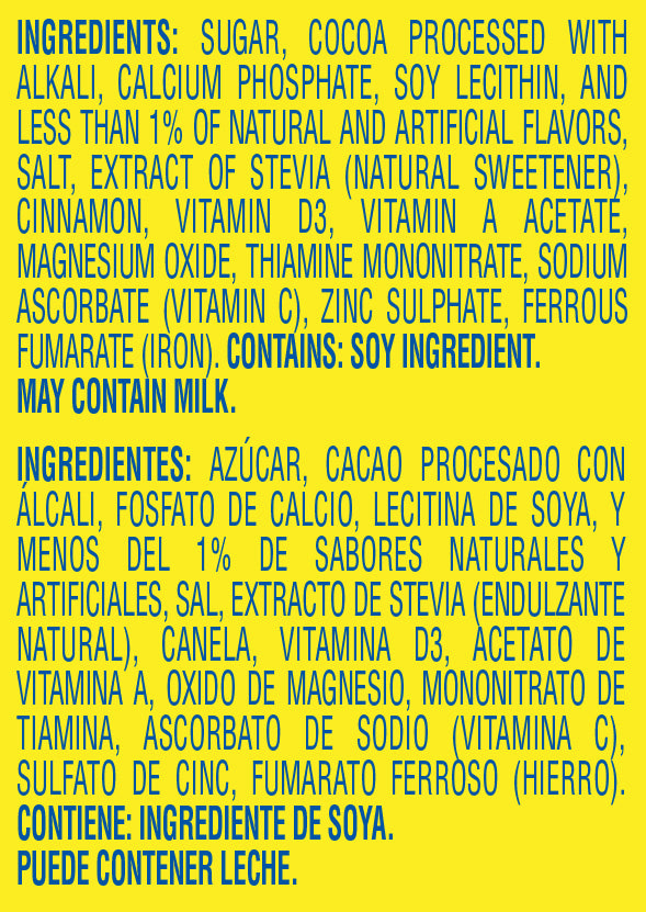 Nesquik Chocolate Flavored Powder Canisters 14.1 Ounce Size - 12 Per Case.