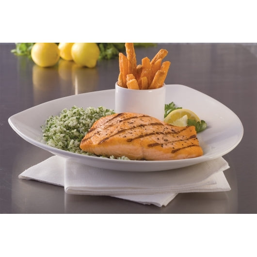 Trident Seafoods 8 Ounce Portion Boneless Skinless Raw Atlantic Salmon 10 Pound Each - 1 Per Case.