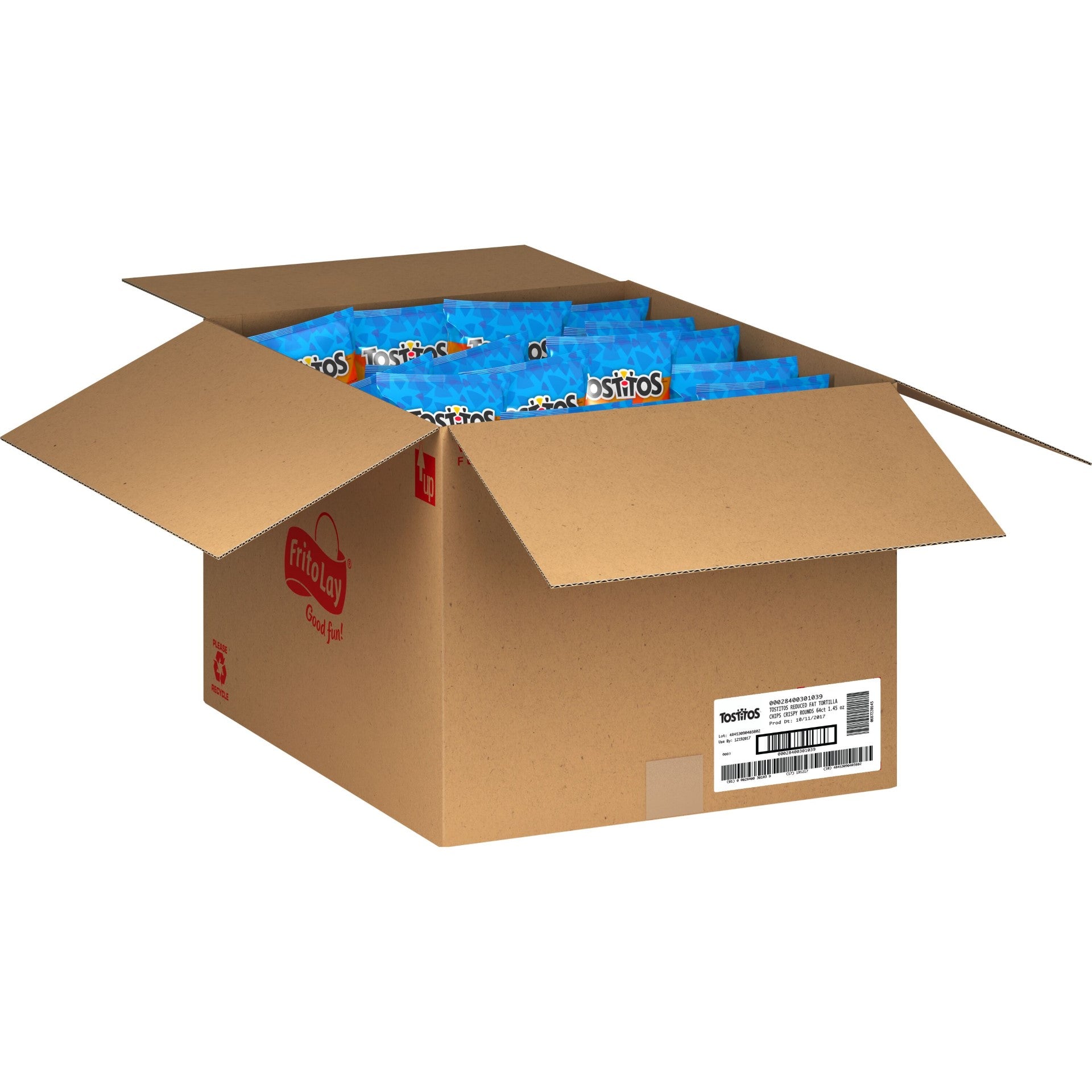 Tostitos Reduced Fat Tortilla Chips Ounces 1.45 Ounce Size - 64 Per Case.