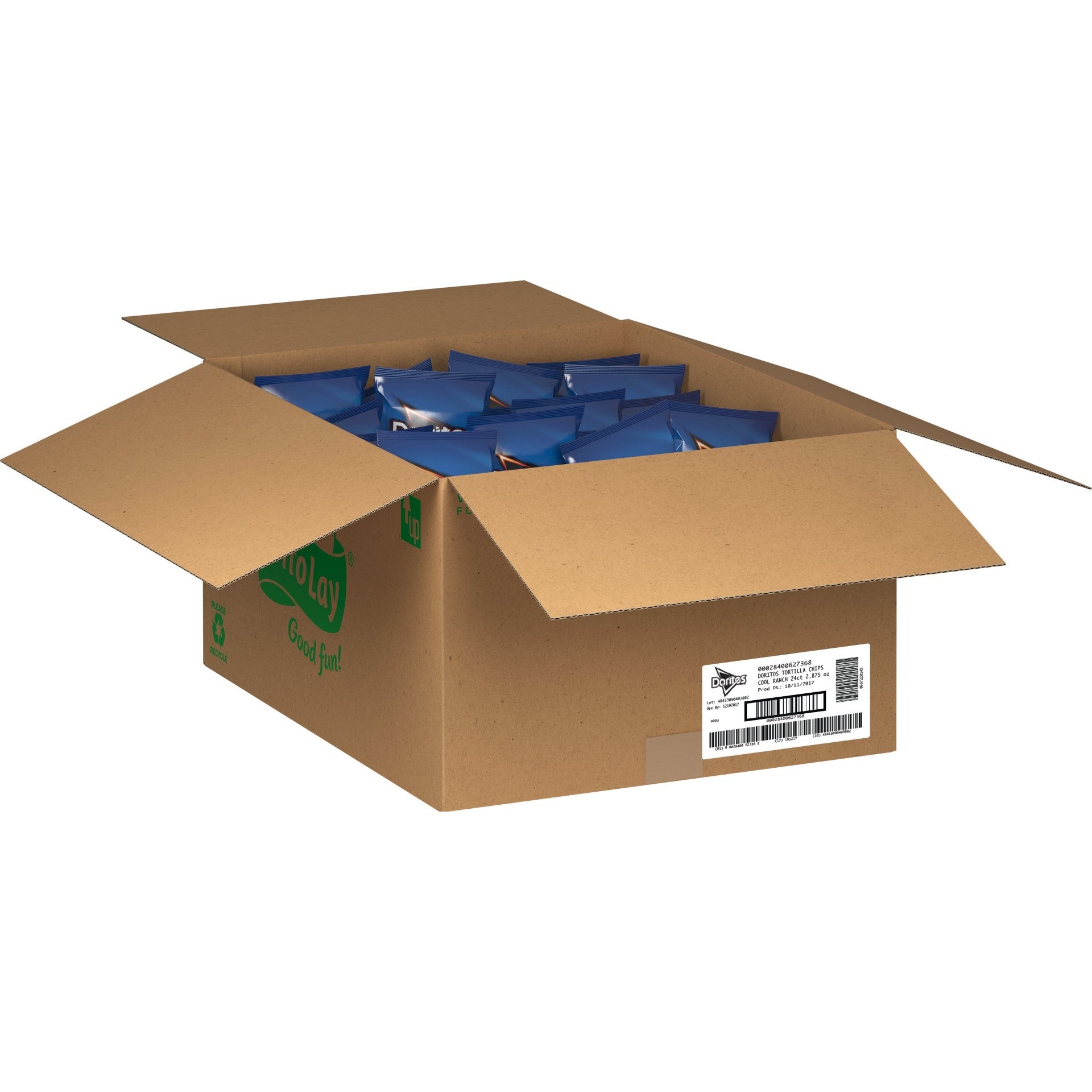 Doritos Tortilla Chips Flamin' Hot Cool Ranch 2.5 Ounce Size - 24 Per Case.