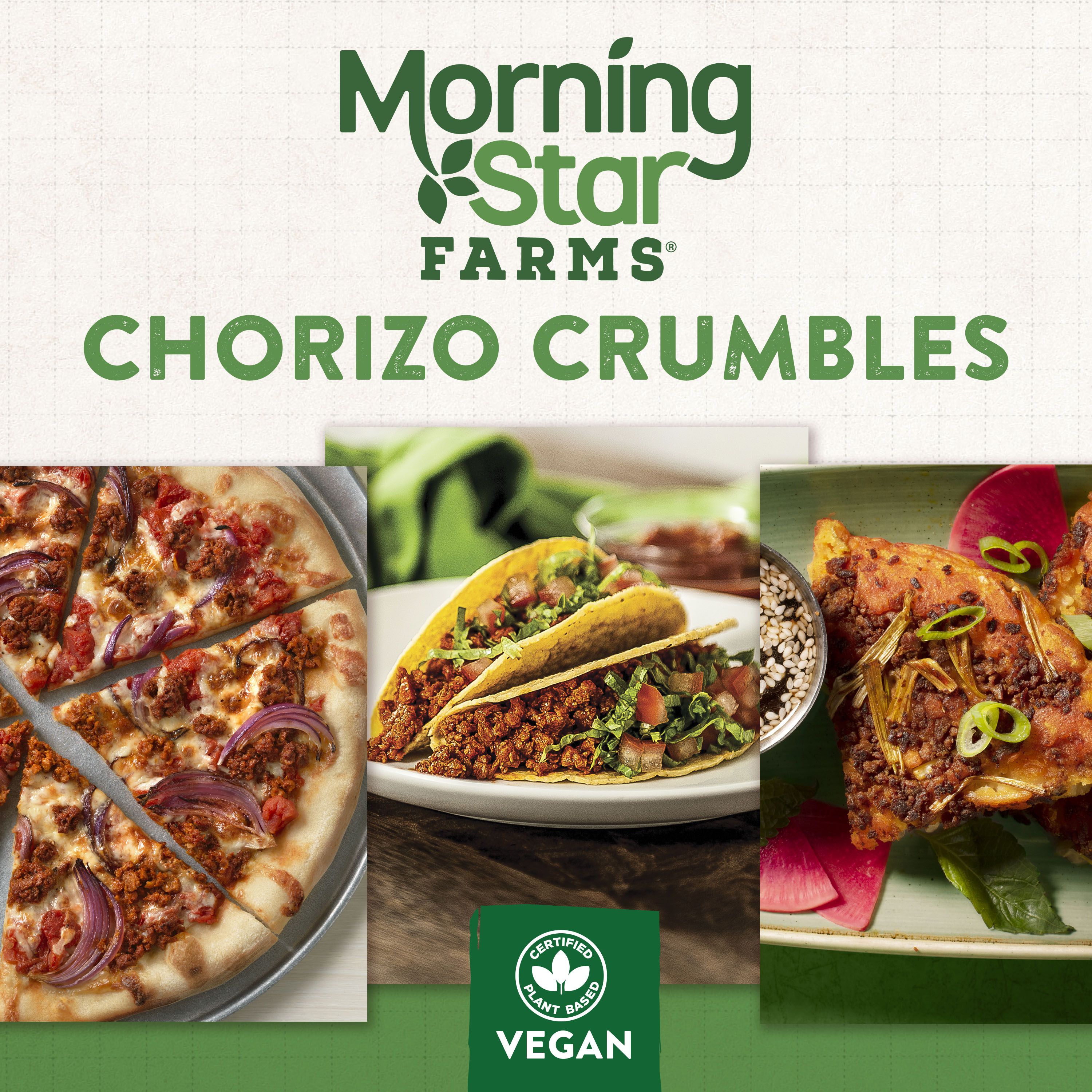Morningstar Farms Veggie Meal Starter Chorizo 5 Pound Each - 2 Per Case.
