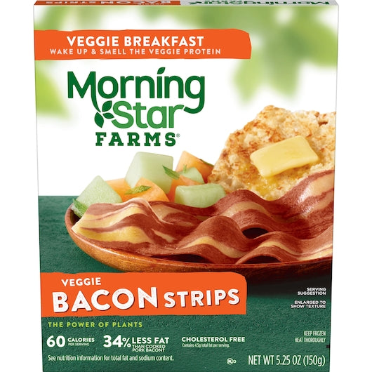 Morningstar Farms Breakfast Bacon5.25 Ounce Size - 12 Per Case.