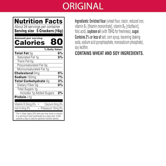 Kellogg's Keebler Original Town House Crackers, 13.8 Ounces - 12 Per Case.