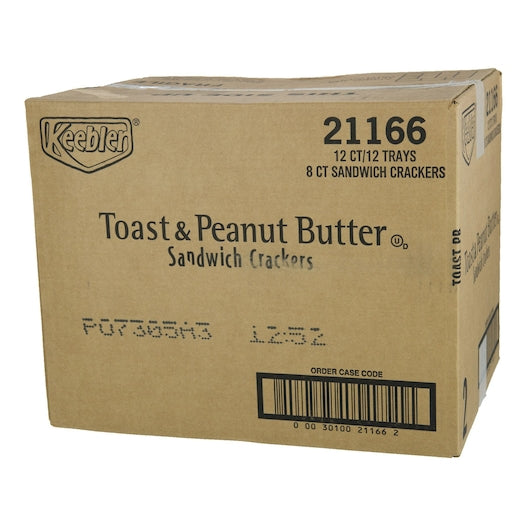 Kellogg's Keebler Kings Blend Toasted & Peanut Butter Cracker, 1.8 Ounces- 12 per box, 12 per case