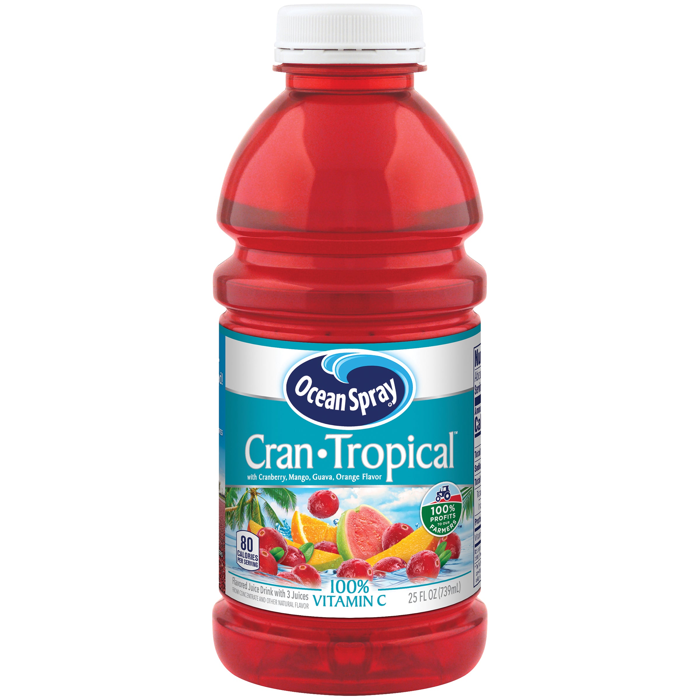 Cran Tropical 25 Fluid Ounce - 12 Per Case.