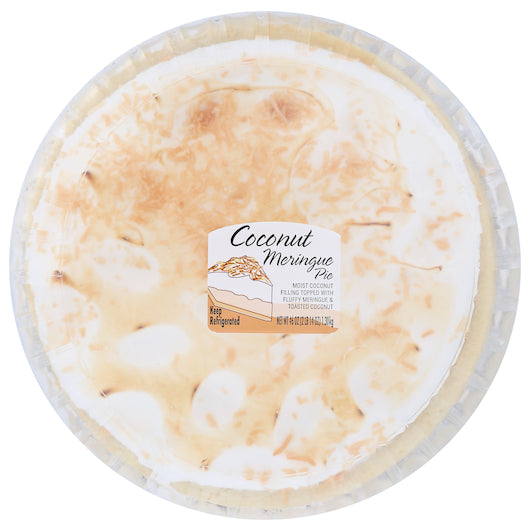 Chef Pierre Coconut Meringue Pie 10" 46 Ounce Size - 4 Per Case.